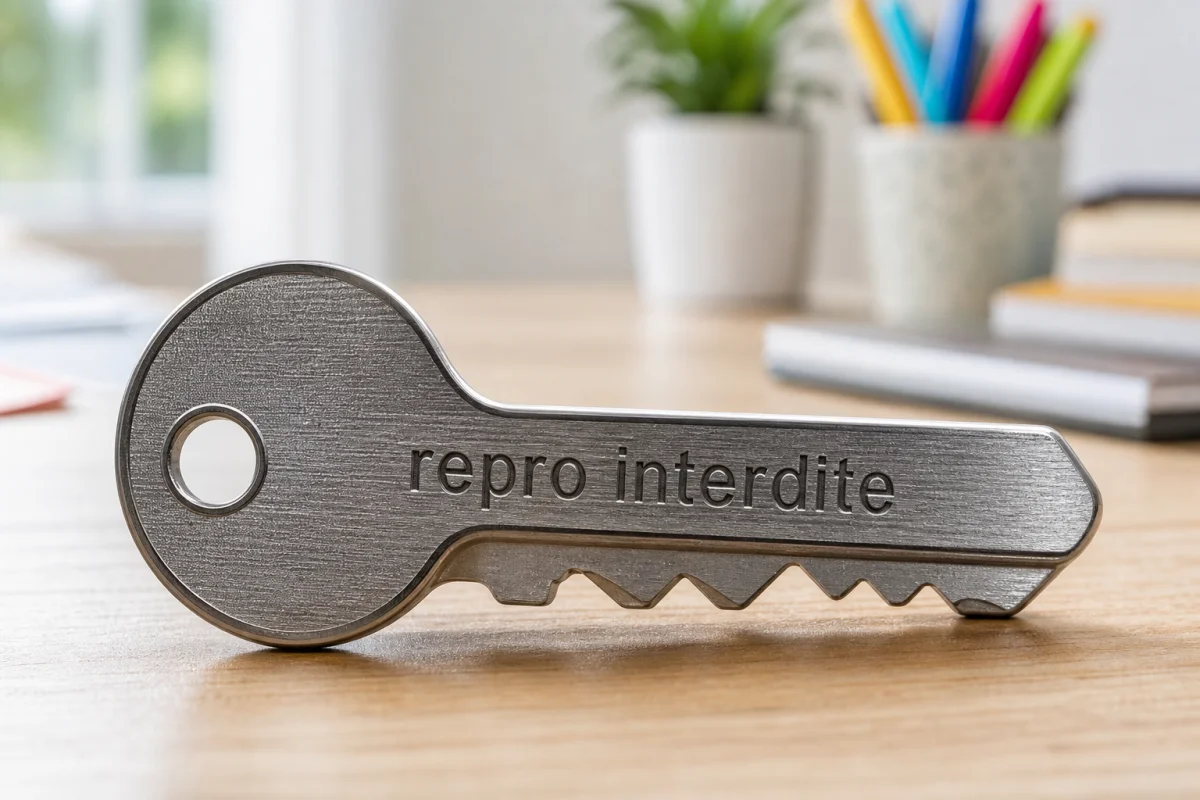 clé reproduction interdite