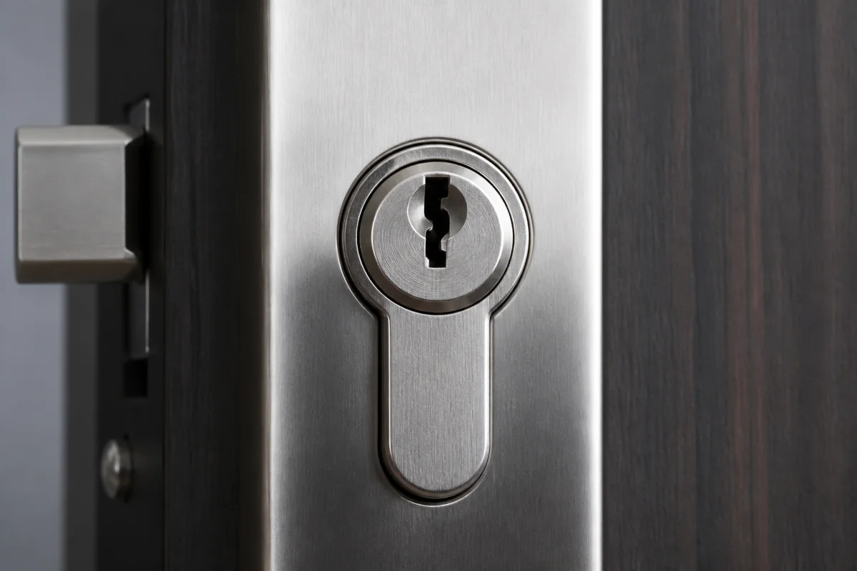composition d'une serrure de porte d'entree