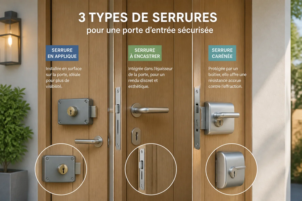 type de serrure porte d'entrée