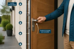 serrure 5 points à relevage