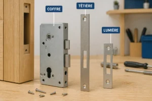 composition d'une serrure de porte d'entree