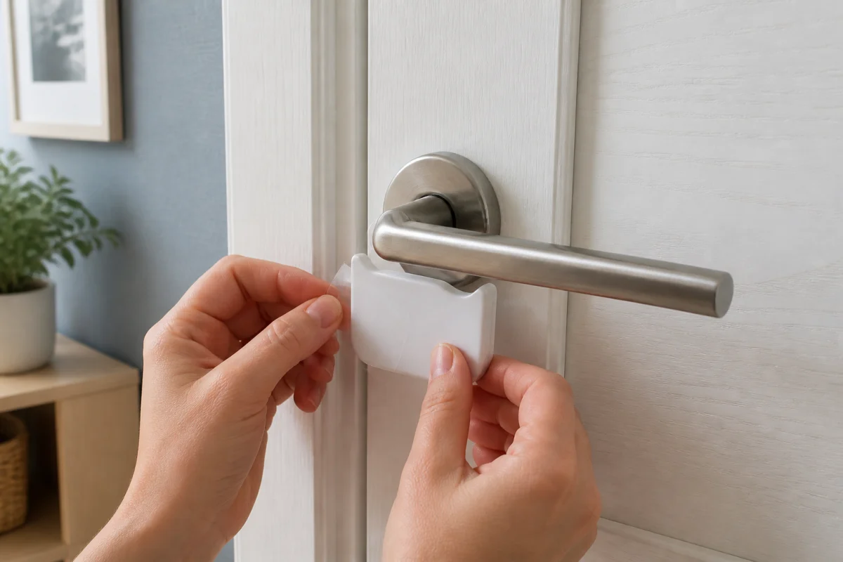 bloquer poignée de porte