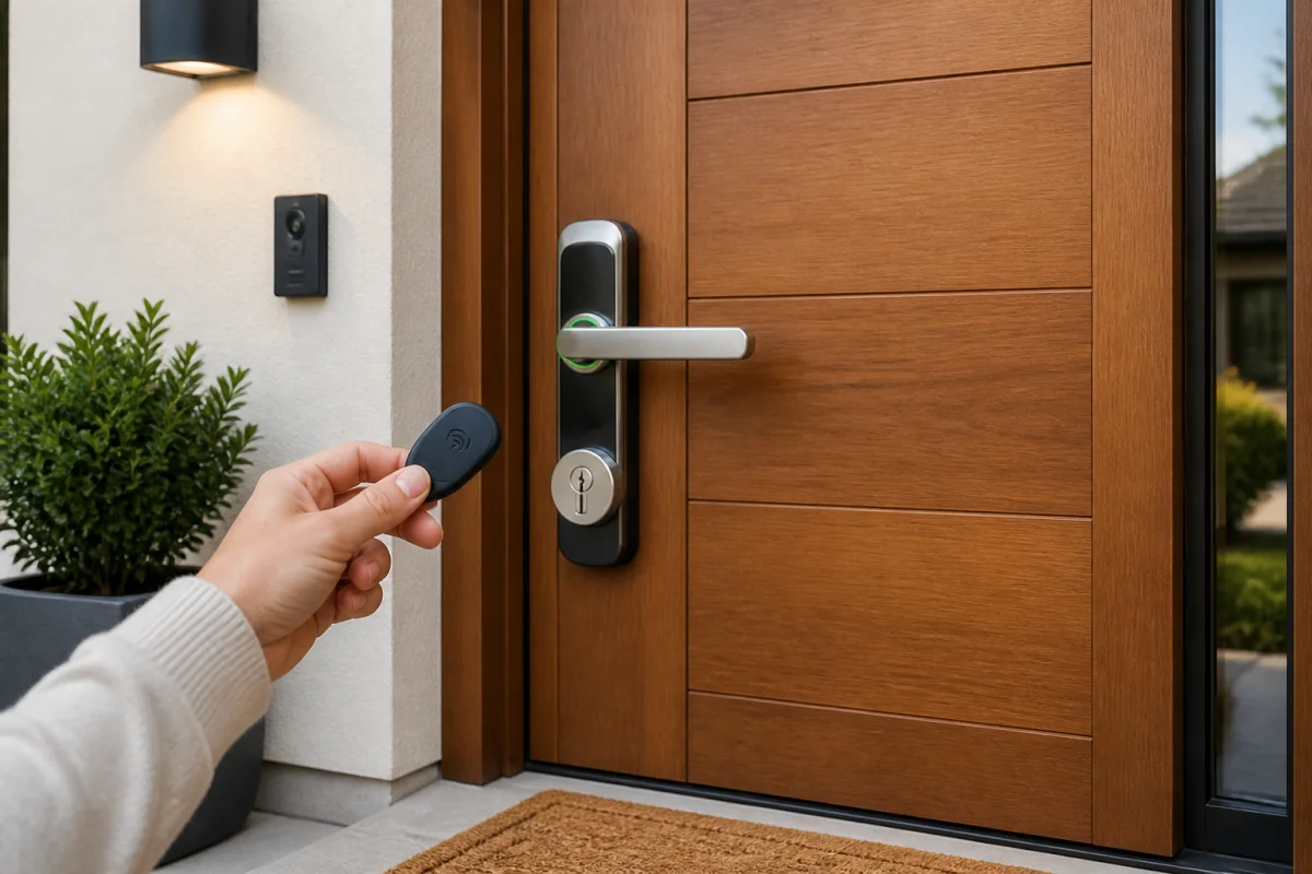serrure automatique porte d'entrée