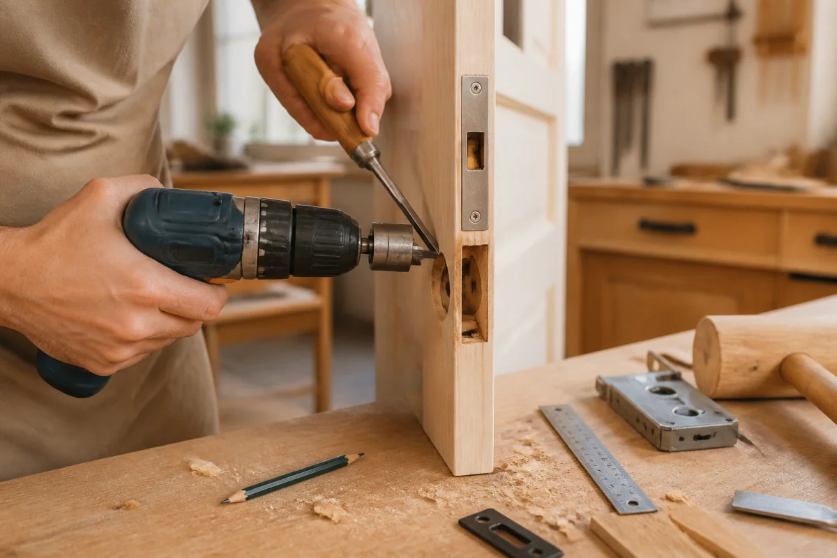 faire un trou de serrure dans une porte