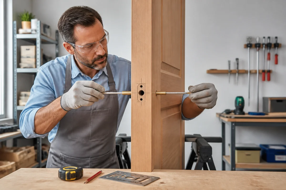 faire un trou de serrure dans une porte
