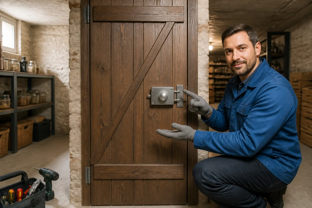 Comment sécuriser une porte de cave efficacement